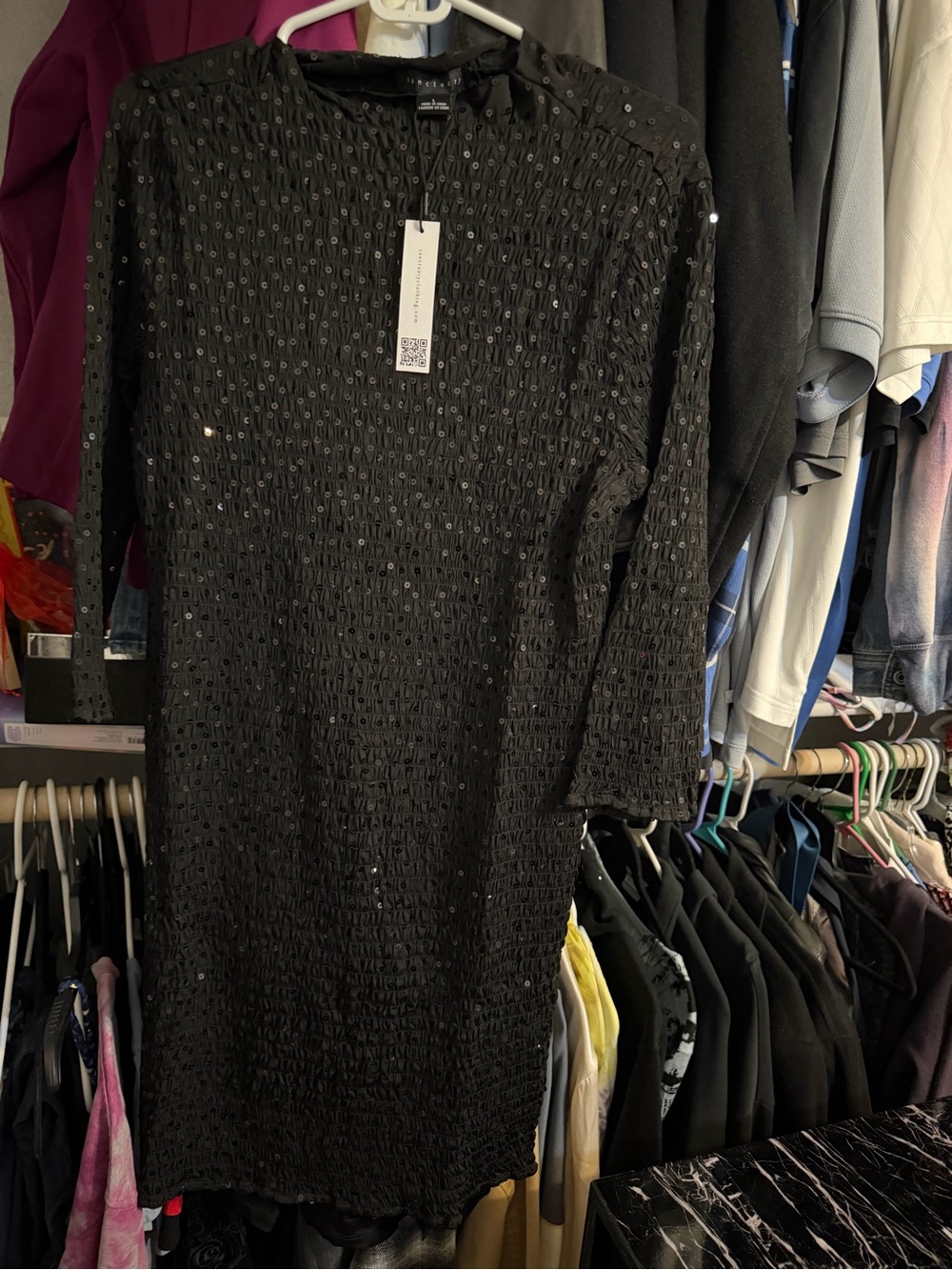 Sanctuary sequin dress large NWT
